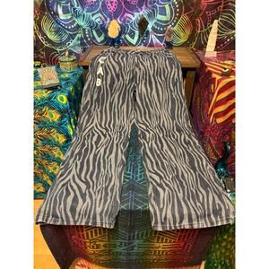 Nasty gal wide leg zebra print jeans